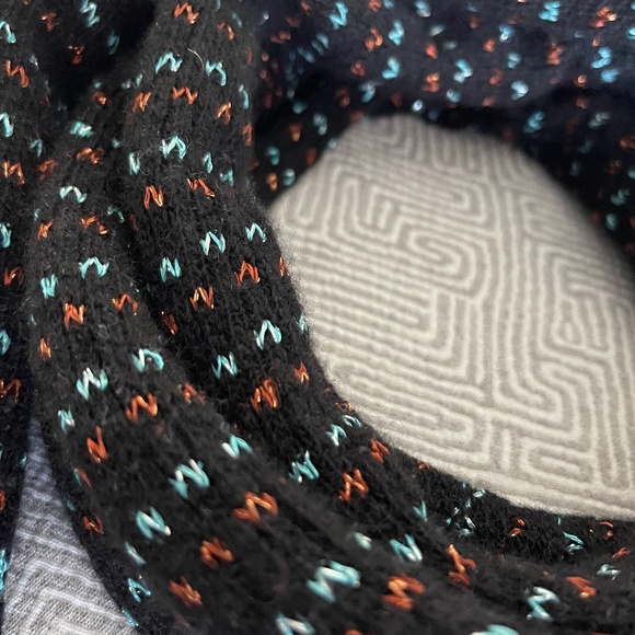 Missoni Merino Wool-Blend Chevron Shimmer Knit Scarf - Picture 1 of 8